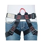 HEEJO Klettergeschirr, schützt die Taille, Sicherheitsgurt, Halbkörpergeschirr für Klettern, Baumklettern, SRT, Feuerrettung, nach außen gebundenes Abseilen, Bergsteigen