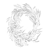 VALICLUD 1Stück Künstliches Rattan Weiß Simulierte Weidenrinde für Hochzeitsdekoration Party und Wohnraumgestaltung Langlebig für Feierlichkeiten