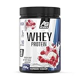 All Stars 100% WHEY PROTEIN 908g I Eiweiß-Pulver mit Whey-Konzentrat & Isolat I leckeres Low-Fat Powder I hochwertiges Protein-Pulver I cremiger Protein-Shake mit Raspberry Yoghurt-Flavour