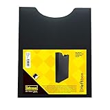 Idena 225163 - Heftbox, für DIN A4, Hochformat, aus PP, Füllhöhe 4 cm, transluzent schwarz, 1 Stück