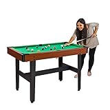 Billardtisch Billard Tisch 123x67x79/81 cm inkl. Queues Billardkugeln Kreide