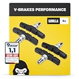 V-Brake Fahrrad Bremsbeläge 2 Paar 70mm Symmetrisch I Für Shimano UVM. I Hohe Bremsleistung I Langlebig & Passgenau I Bremsklötze Fahrrad