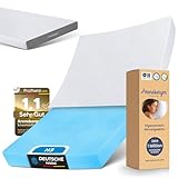 Arensberger LINA Gelschaum Matratze 90x200 cm – 11 cm NANOCELL® Gel-Schaum – H3 Härtegrad – Atmungsaktiv – Abnehmbarer Bezug 240g/m² – Waschbar bis 60°C – Rollmatratze Komfortmatratze