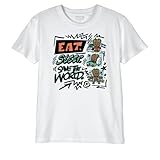 Marvel Jungen Bomarcots197 T-Shirt, weiß, 10 Jahre