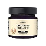 Fermentierter Knoblauch – Schwarzer Knoblauch ohne Geruch, mild & süßlich – Vegan & natürlich – Ideal für Fleisch, Gemüse, Soßen, Süßspeisen – Umami-Geschmack