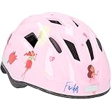 FISCHER Kinderhelm, Fahrradhelm, Jugendhelm Fairy, XS/S, 48-54cm, rosa, mit integriertem LED-Rücklicht