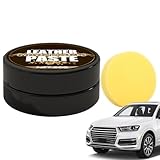 Ledersitz-Reinigungscreme – 50 g Lederpolitur, Ledersitzpflege, Lederpolitur-Reparaturer mit zur Wiederherstellung des Glanzes