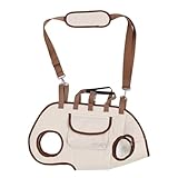 Pet Carrier Bag, Atmungsaktive Katzenbeutel mit Stoßdämpferung von Lanyard -Dacharbeit Nutzt Ganzkörpersicherheitsgurt für den BAU für die Reise (S)