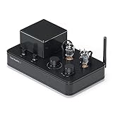 Fosi Audio T3 HiFi DAC Röhrenverstärker, 2.1CH HiFi-Verstärker Bluetooth 5.0, TPA3221 HiFi Verstärker Mini Klass-D, Modernes Design mit Vakuumröhren für Lautsprecher & Subwoofer & Kopfhörer