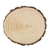 Ideen mit Herz | Deko-Baumscheibe rund | mit Rinde | Ø 19 bis 20 cm | 2 cm dick | Holzscheibe | Holzplatte | Deko-Tablett | unbesäumt