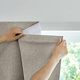 Jilron Selbstklebender Verdunklungsvorhänge, 100% Lichtundurchlässig,Ohne Bohren, Einfache Installation, Thermovorhang, Blackout Curtain (Helle Kaffeebraun-H152 x B87 cm) 1er-Pack