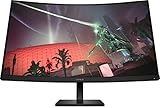 HP OMEN 32c Curved Gaming Monitor | 31,5 Zoll QHD VA 165Hz | Gaming-Konsole kompatibel | 2x HDMI 2.0 | 1x DisplayPort 1.4 | AMD FreeSync Premium | Neigungs- und Höhenverstellungen | VESA-montierbar |