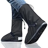 Kimlyf Schuhüberzieher Wasserdicht Regenüberzieher Schuhe Regen Überschuhe für Fahrrad für Wandern mit Sohle Wiederverwendbar Unisex Schuhgröße 39-40