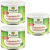 Alnatura Hausmacher Leberwurst 200 Gramm X 3 STÜCK