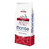 Monge Natural Superpremium Adult Rich IN Chicken, Hundefutter für alle Rassen (Trockenfutter für Hunde unter 10 kg, mit Huhn, sehr Ballaststoff- & Vitaminreich, 7,5 kg)