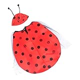 Healeved 1 Satz Kostüm für Stern Marienkäfer Rollenspielkostüm für Bühnenauftritte Atmungsaktiv und Strapazierfähig für Partys und Kostümbälle S