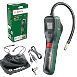 Bosch elektrische Fahrradpumpe/Luftpumpe/Mini Kompressor EasyPump (3,0 Ah Akku, 3,6 Volt, Autostop-Funktion, 150 PSI, 10,3 bar, LED, über USB-C® wiederaufladbar, im Karton)