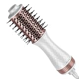 Warmluftbürste Rundbürstenföhn, Föhnbürste mit Negativen Ionen, 4-in-1 Rundföhnbürste, MINI Rundbürste Elektrisch zum Trocknen Volumisieren Glätten Locken für Alle Haartypen