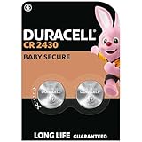 Duracell CR2430 Knopfzellen (2 Stück), CR 2430 Lithium-Knopfzellen 3 V