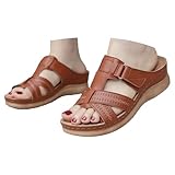 Generisch Orthopädische Hausschuhe Damen Pantoletten Leichte Badeslide Offene Zehe Damenhausschuhe Frauen Offene Badelatschen Peep Toe Damensandalen Strand Besucherhausschuh Sommerschuhe