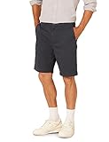 Amazon Essentials Herren Shorts, Klassischer Schnitt, 23 cm, Marineblau, 32W