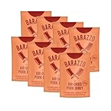 Barazzo Pork Jerky Barbecue | 1 kg (8 x 125g) | Beef Jerky/Biltong | proteinreicher Trockenfleisch Snack mit wenig Fett | high protein & healthy snack