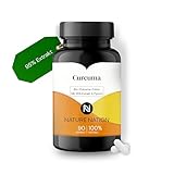 Nature Nation® Curcuma - 90 vegane Kapseln, 95% Curcumin mit hoher Bioverfügbarkeit, ohne Zusatzstoffe, in Deutschland produziert