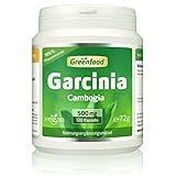 Garcinia Cambogia pur, 500mg, hochdosierter Extrakt (60% HCA), 120 Kapseln, vegan - OHNE Zusätze. Ohne Gentechnik. Glucosefrei. Lactosefrei. Vegan.