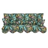 PATIO Hollywoodschaukel Auflage 170x50 cm Bora Bankauflage für Sitzfläche Rückenlehne mit Schnüren Volant vorne