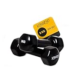 Kawanyo Vinyl Hantel - 2 x 2.0 kg Krafttraining Workout Gewichte Kurzhantel