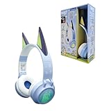 Lexibook, Faltbarer Bluetooth- und kabelgebundener Beleuchtungskopfhörer mit 3D-Design aus dem Bluey-Universum, Blau, HPBT015BY