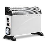 TROTEC Konvektor Heizung TCH 22 E – Heizleistung 750 W / 1250 W / 2000 W – Elektro Heizkörper mit Timer