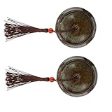 Angoily 2 Stück Kerzenglas rustikal gefrostete Kerzengläser luftdicht Kerzengläser Masse Behälter mit Deckel Snack-Boxen Vorratsdose für Süßigkeiten aus Keramik Green