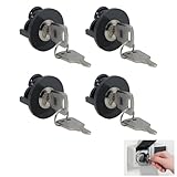 HAFRILY Steckdosenschloss mit Schlüssel Zinklegierung Steckdosen Schloss Abschließbare Steckdose Schloss Schützt vor Versehentlichem Kontakt mit Kindern, Schützt vor Stromdiebstahl(4 Stück)