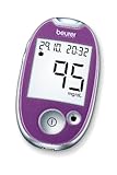 Beurer GL 44 mg/dl Blutzuckermessgerät, Purple