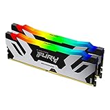 Kingston Fury Renegade Schwarz RGB 32GB 6000MT/s DDR5 CL32 DIMM Desktop Gaming Speicher (Kit mit 2 ) - KF560C32RSAK2-32