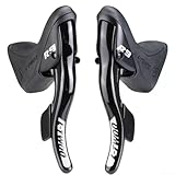 ChicBosomn Rennrad-Schalthebel, 2 x 7/8/9/10/11 Gänge, für Shimano-Umwerfer, Aluminiumlegierung (R9)