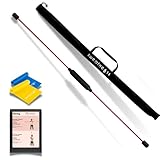 sweatness Schwingstab 160 cm - Training der Tiefenmuskulatur - inkl. 2X Therabänder, Tasche, Trainingsplan - Schwungstab Gymnastik Swingstick Fitnessstab