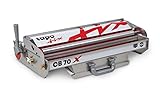 Tapofix Tapeziergerät CB 70 X - Tischgerät für Tapeten und Raufaser - Für Tapeten bis zu 56 cm Breite - eingebauter Kleisterkasten – Ermöglicht gleichmäßiges Einkleistern - Tapetenkleistergerät