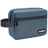 MOCOCITO Kulturbeutel für Herren, Reise, Kulturtasche, Kosmetiktasche, Kulturbeutel Faltbarer mit Tragegriff, Waschtasche für Damen(Blau)