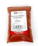 Efri Cayenne Pfeffer gemahlen – 100% reines Cayennepulver – Scharfes Gewürz für pikante Gerichte – Ideal für Chili, Saucen & Marinaden (100g)