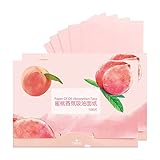 Gesichtsöl absorbierendes Papier mit Fruchtgeschmack Ölkontrolle Ölentfernung Unisex Tragbarer Duft Gesichtsöl absorbierendes Papier Gesicht erfrischend sauber Make Up Set FüR Teenager (B, One Size)