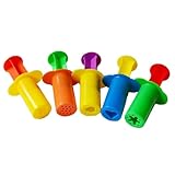 Weqizuerqi Knetwerkzeug, 8x3cm Knete Zubehör Kinder Plastilin Werkzeuge, 5 Stück Kreativ Knetspritzen Set, Knete Modellierwerkzeug Set, Knete Zubehör Kit Lernspielzeug Für Kleinkinder
