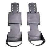 Rudergerät Fußpedale, Ersatz Kunststoff Pedale für Indoor und Wasser Rudergeräte, Übungszubehör für Home und Gym Fitness