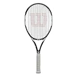 Wilson Tennisschläger, Federer Team 105, Unisex, Anfänger und Freizeitspieler, Griffstärke L2, Weiß/Schwarz, WRT30730U2