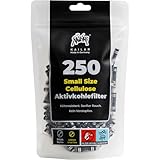 KAiLAR 250 BLACK Cellulose Aktivkohlefilter Slim (5,9 mm) mit veganer Aktivkohle aus Kokosnussschalen | Für ein schadstoffärmeres und sanftes Raucherlebnis ohne zu verstopfen (Kälteresistenz)