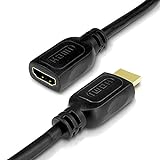 PerfectHD 4K HDMI Kabel Verlängerung | Ultra HD 2160p | Full HD 1080p | High Speed Ethernet | 3D | ARC | CEC | UHD Verlängerungskabel | 0,5 Meter