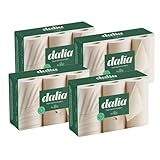 Dalia - Umweltfreundliches doppellagiges Toilettenpapier - Packung mit 24 Rollen x 35 m - Ungebleichtes Papier - Umweltfreundliches Produkt - Verpackung aus recyceltem Karton - CO2 neutral - FSC und