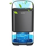 Luftentfeuchter Elektrisch, 1000ml Klein Luftentfeuchter für Zuhause Automatische Abschaltung 7 Farbe Nachtlicht Mini Luftentfeuchter für Kleine Räume wie Schlafzimmer, Badezimmer, Büro