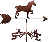 Wetterfahne, Edelstahl, Windrichtungsanzeige, Retro-Stil, Bauernhof, Garten, Hof, Dekoration, professionelles Messwerkzeug